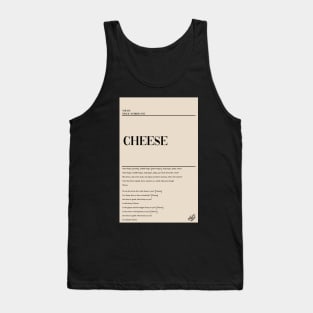 NOEASY- CHEESE Poster Tank Top